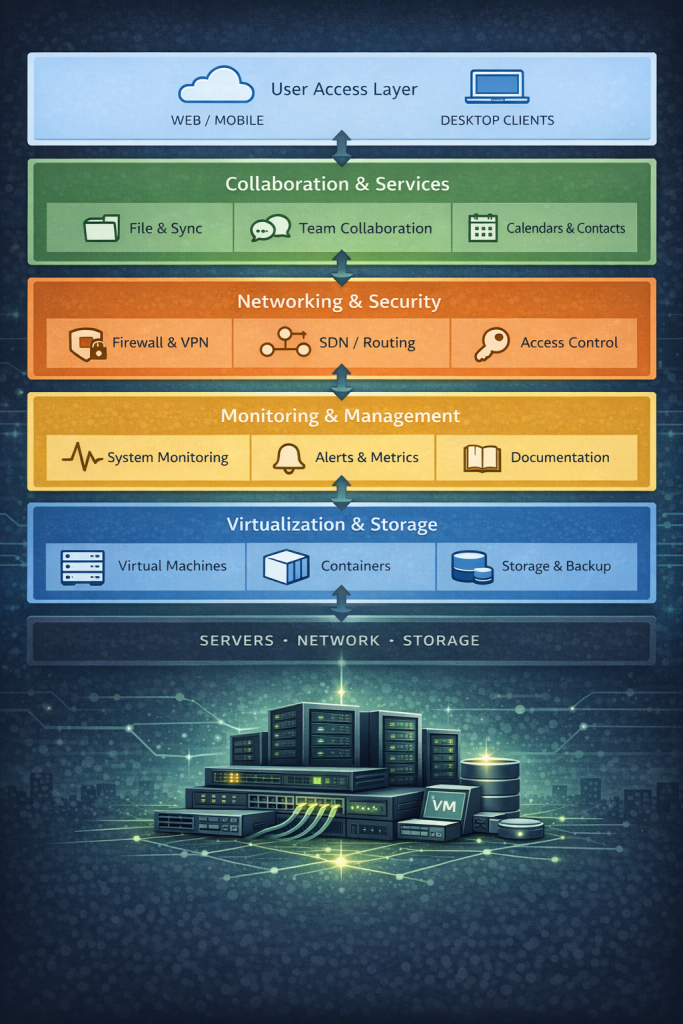 core open-source business software stack