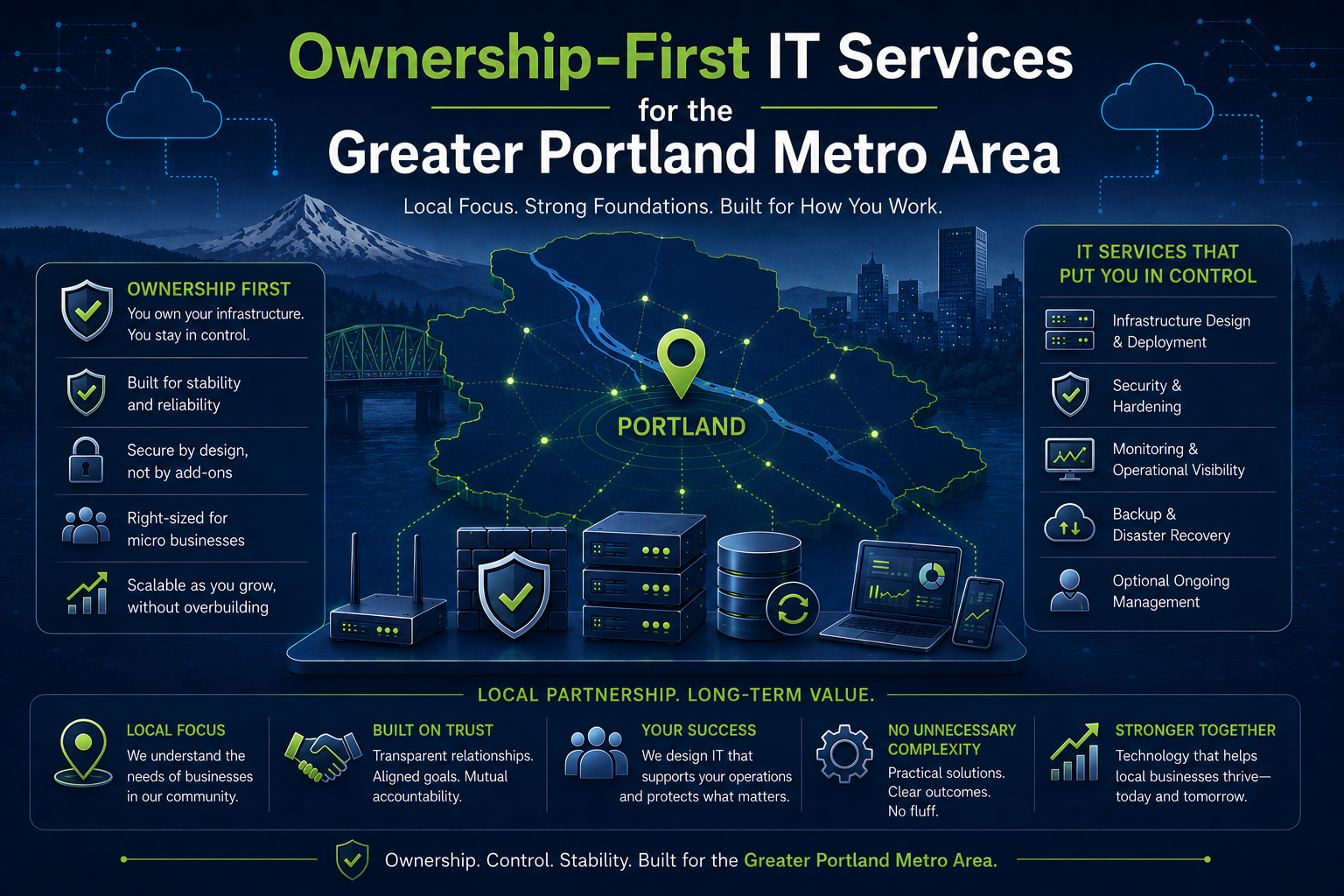 Ownership-First IT Services for the Greater Portland Metro Area