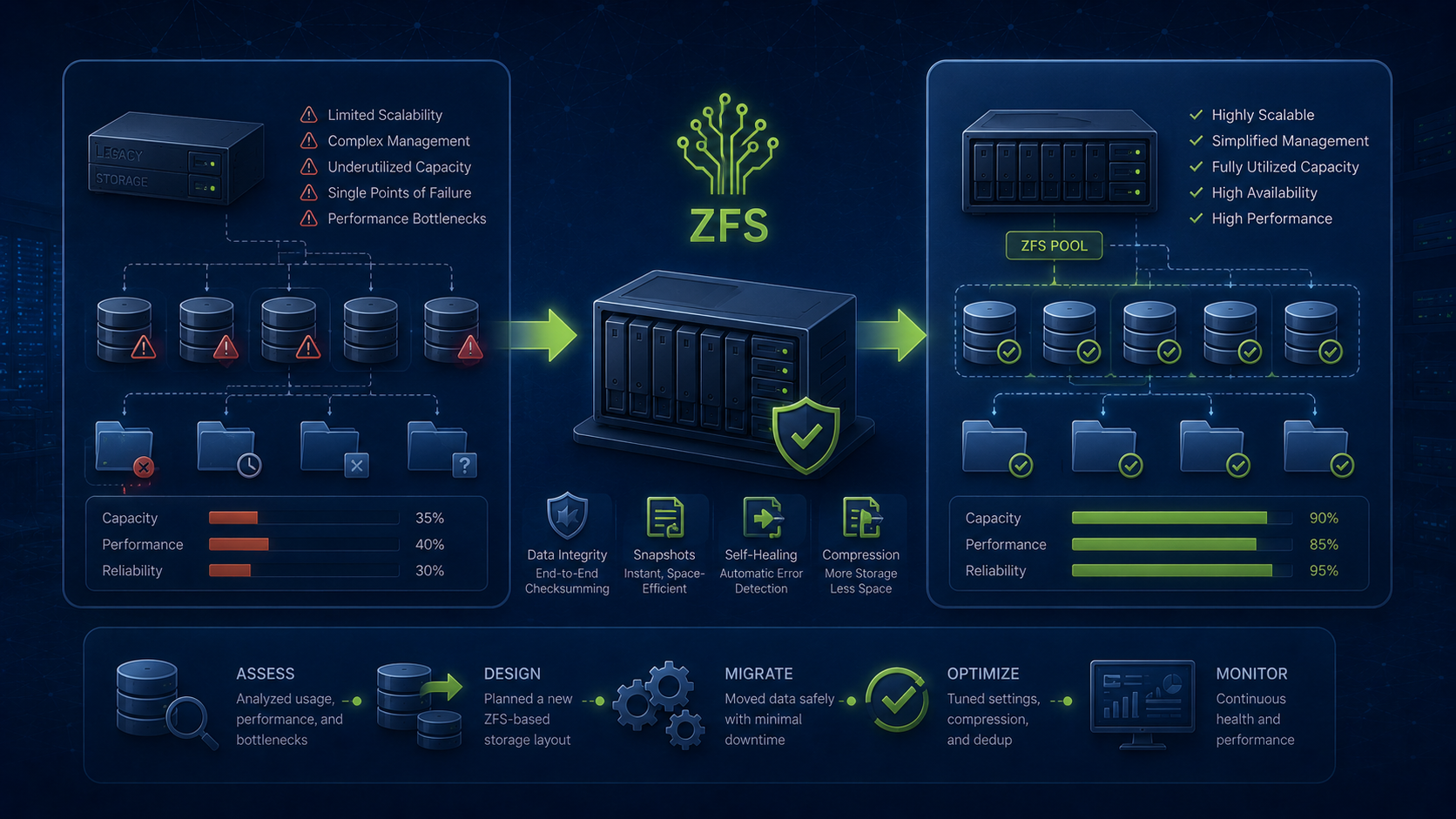 ZFS storage architecture